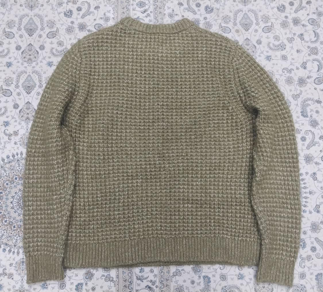 ZARA 카키 와플 니트 스웨터 XL 상품이미지2