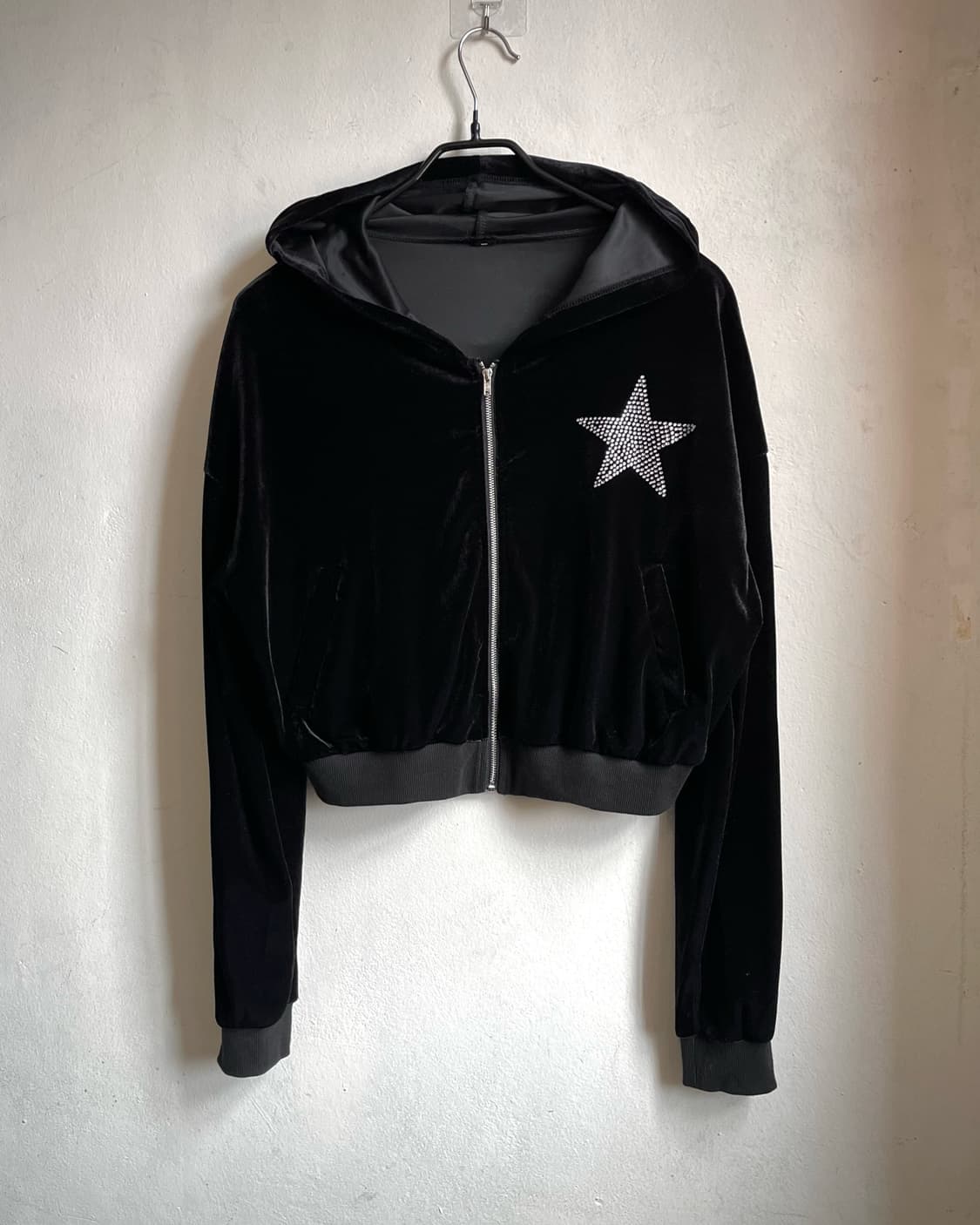 Jpn Vintage Star Cubic Velour Hood Zipup 상품이미지3