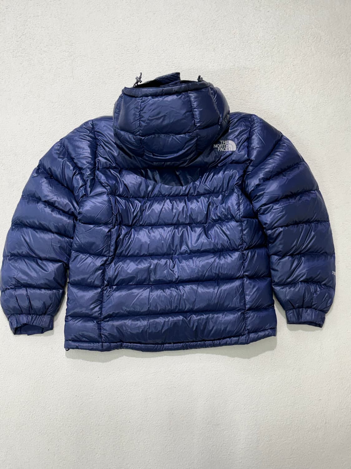 노스페이스 후드 경량 패딩 90-95 네이비 상품이미지3