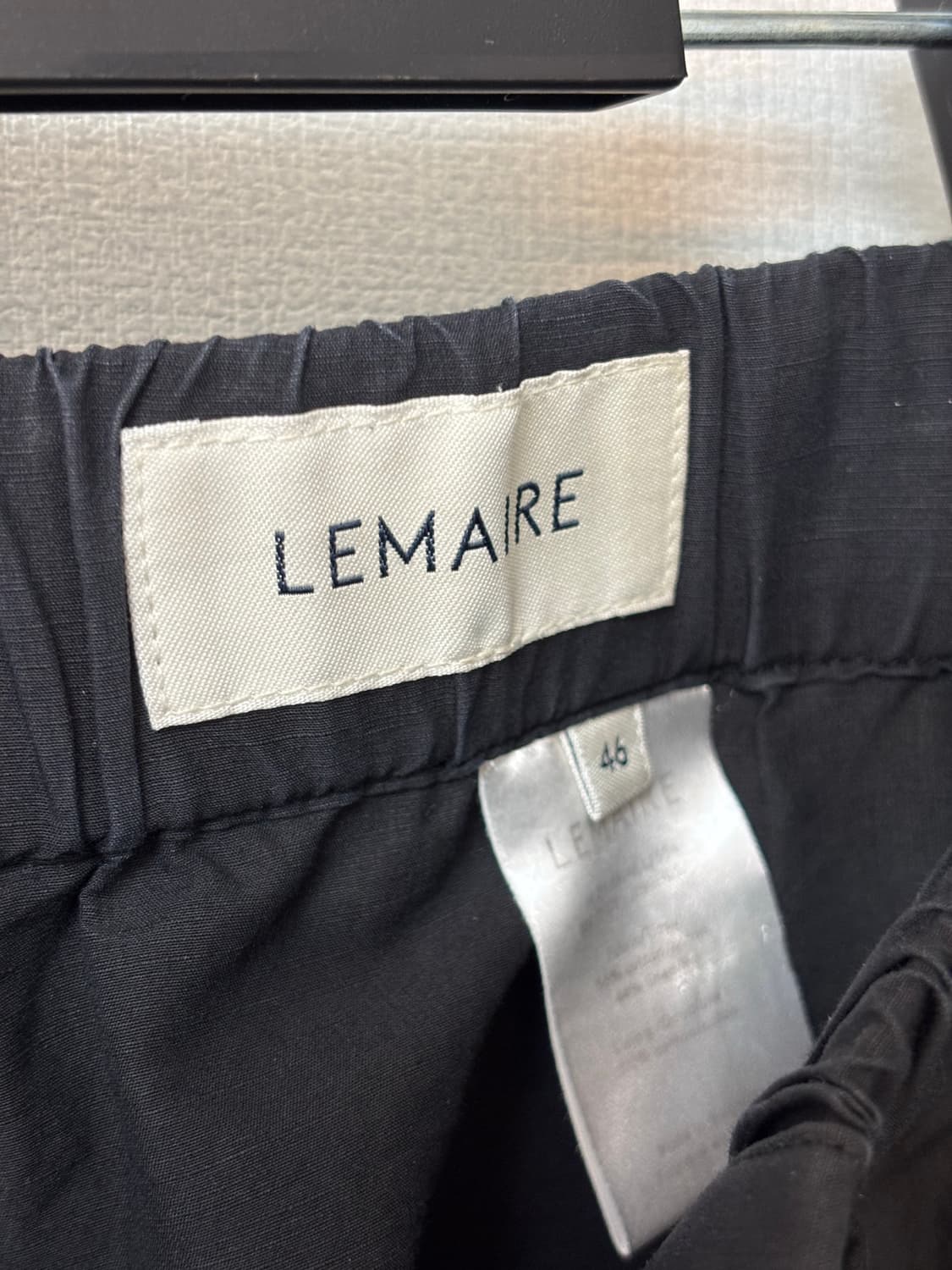 [46] 21SS 르메르 블랙 플리티드 드로우스트링 팬츠 상품이미지3