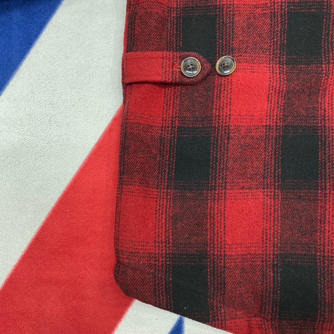 빈티지 타탄체크자켓 여성95 상품이미지4