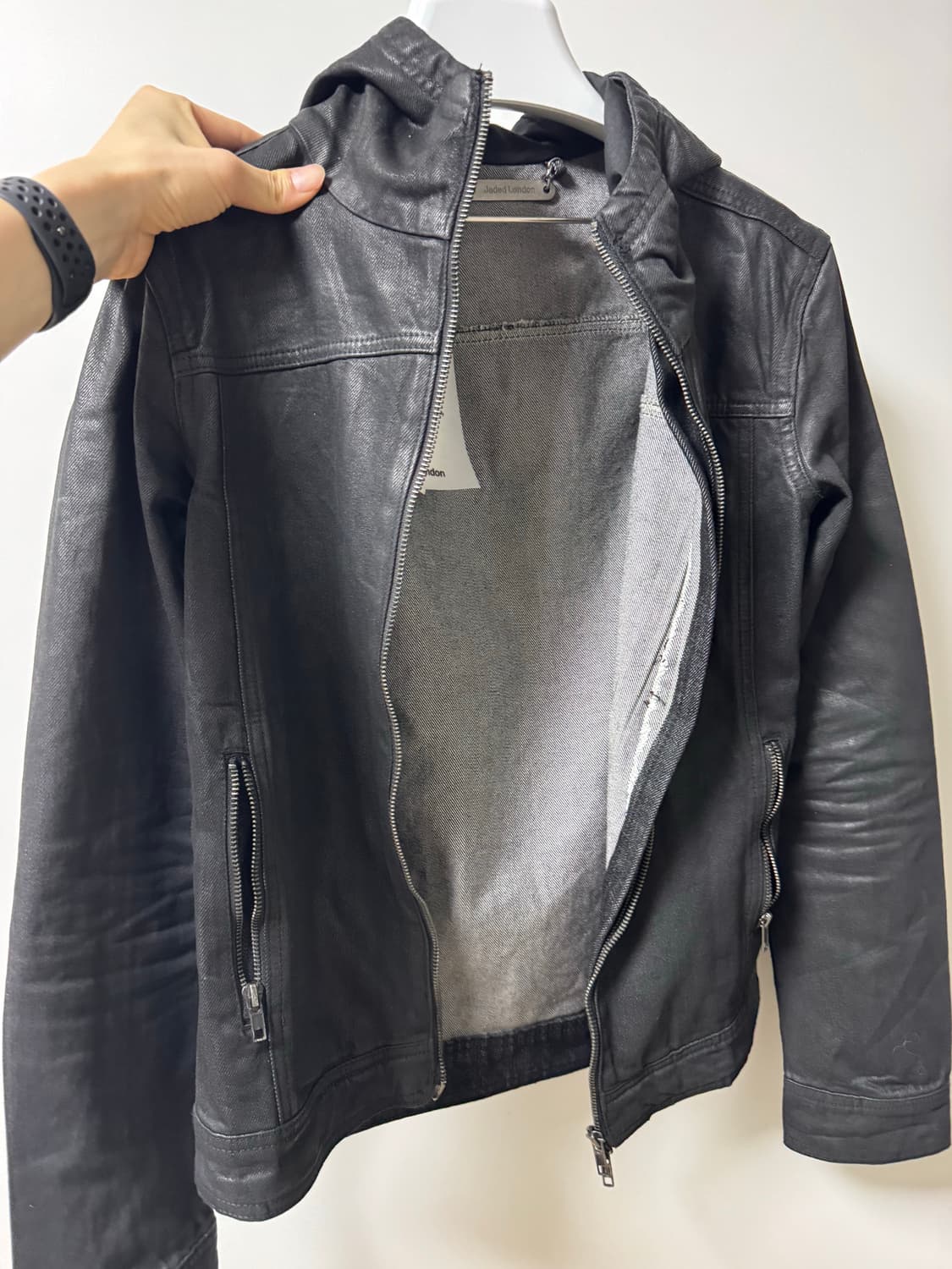 jaded london Bedrock Waxed Hooded Jacket 상품이미지4