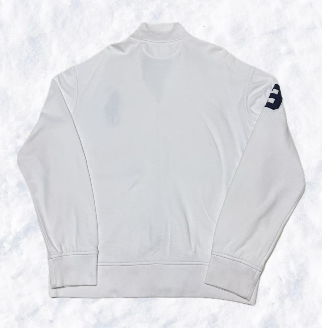 폴로 랄프로렌 빅포니 화이트/네이비 집업 상품이미지2