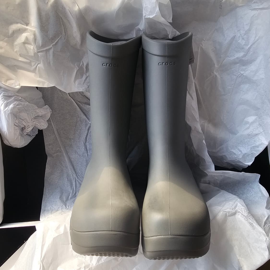 270 새제품 크록스 EXP 하이드라 부츠 갈락틱 그레이 장화 이지 남자 상품이미지8