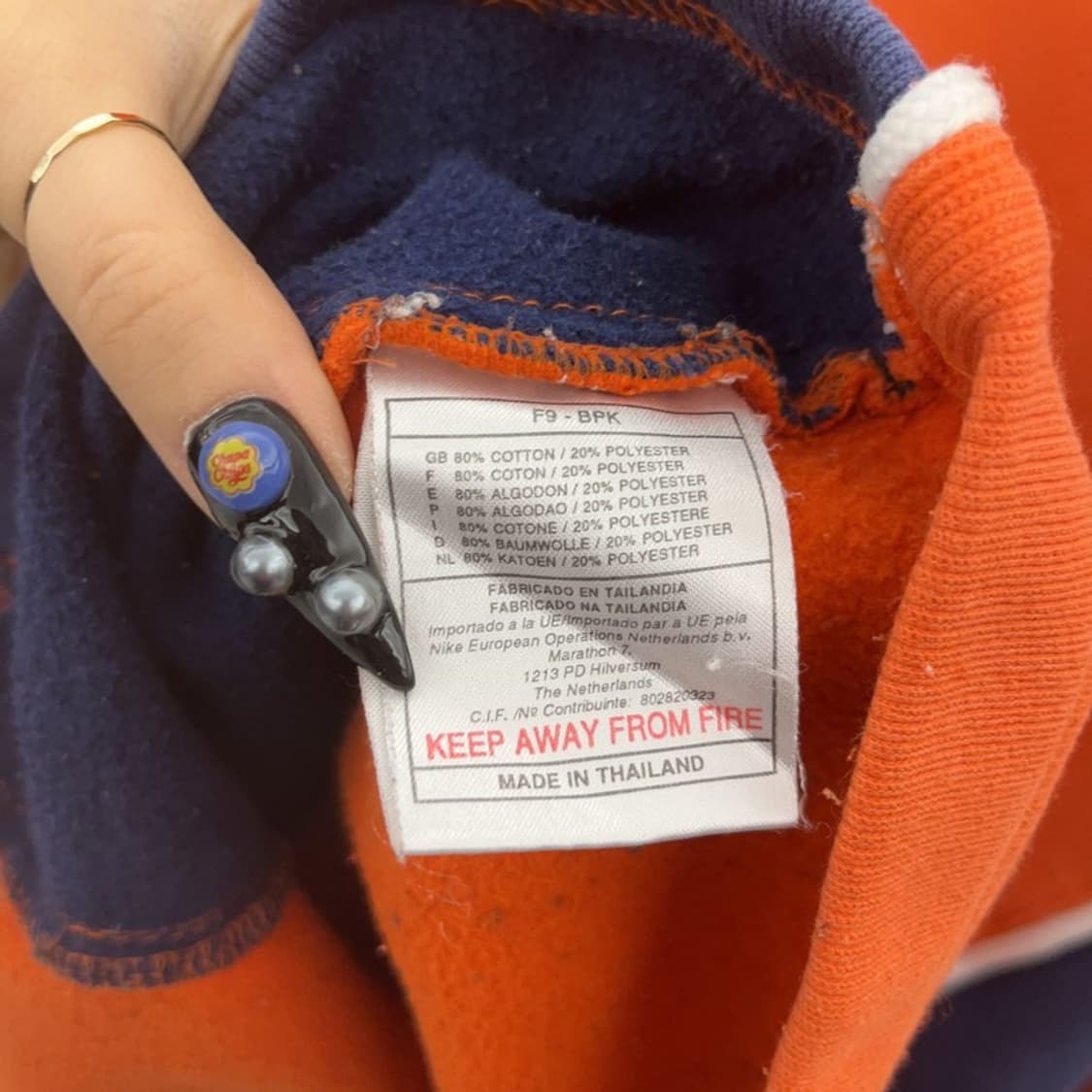 나이키 베스킷볼 레트로 90's 오렌지 맨투맨 XL C08720 상품이미지6