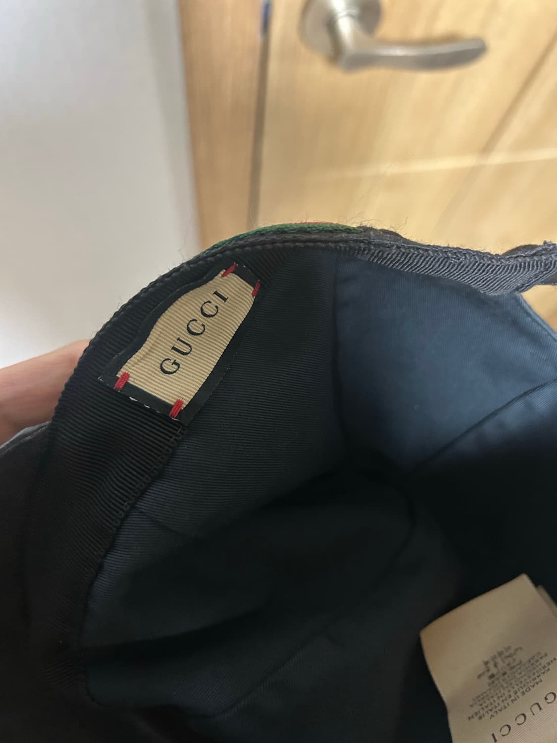 구찌 GG 패턴 볼캡 블랙 상품이미지3