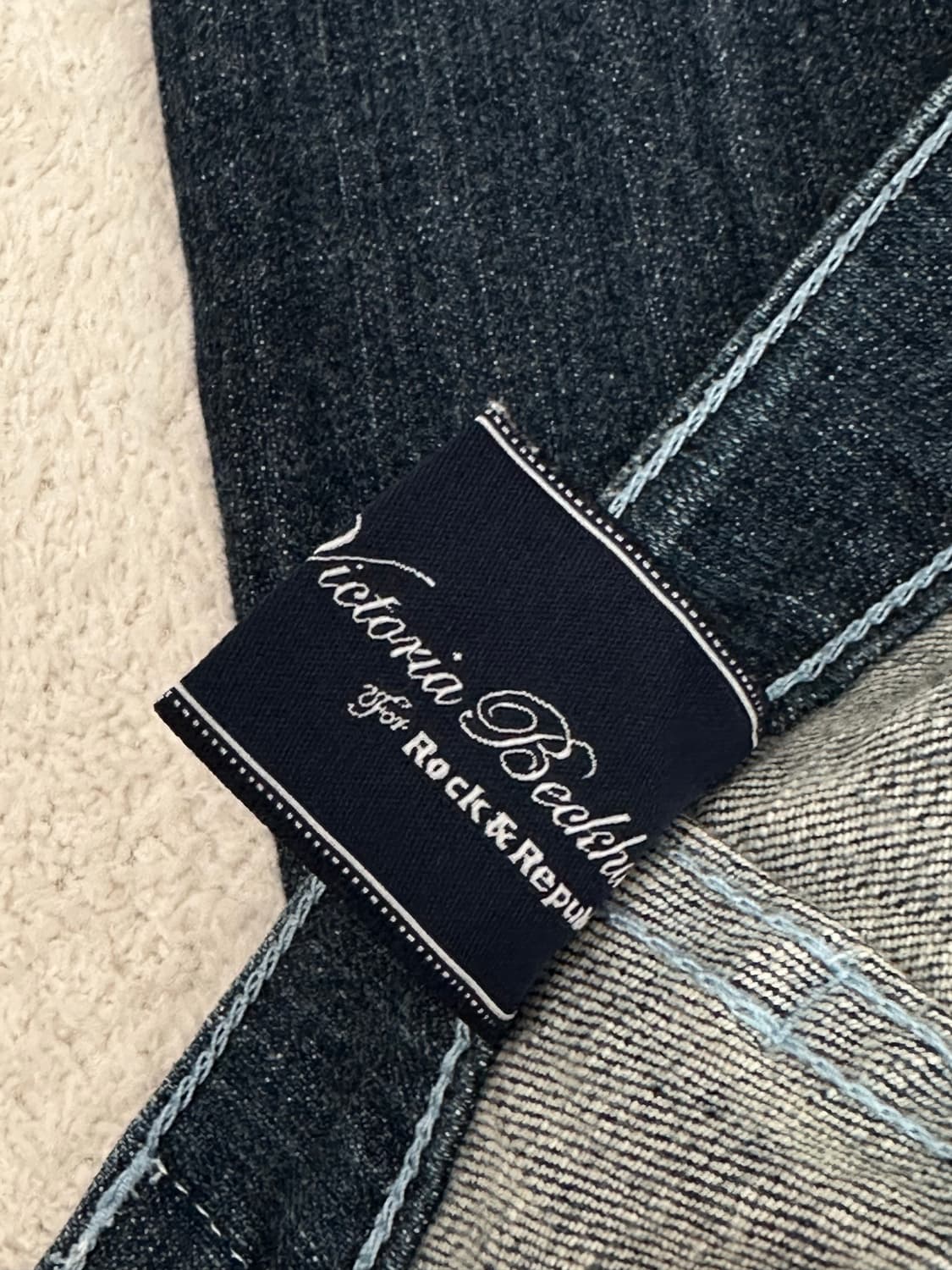 00's 빅토리아 베컴 X 락앤리퍼블릭 부츠컷 데님팬츠 y2k 갸루 상품이미지8