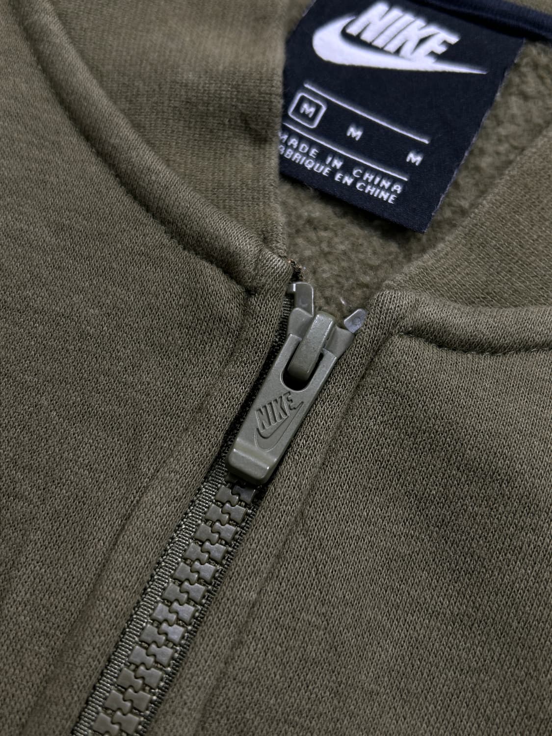 나이키 네이비 카키 배색 자켓 져지 M  상품이미지7
