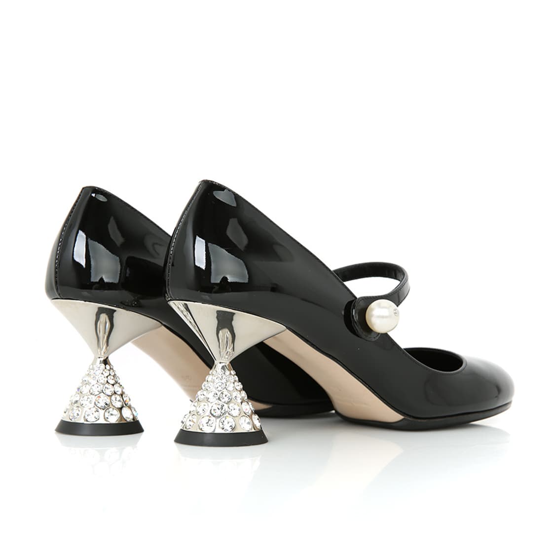 미우미우 구두 블랙 페이던트 펌프스 메리제인 슬링백 5I667D 상품이미지7