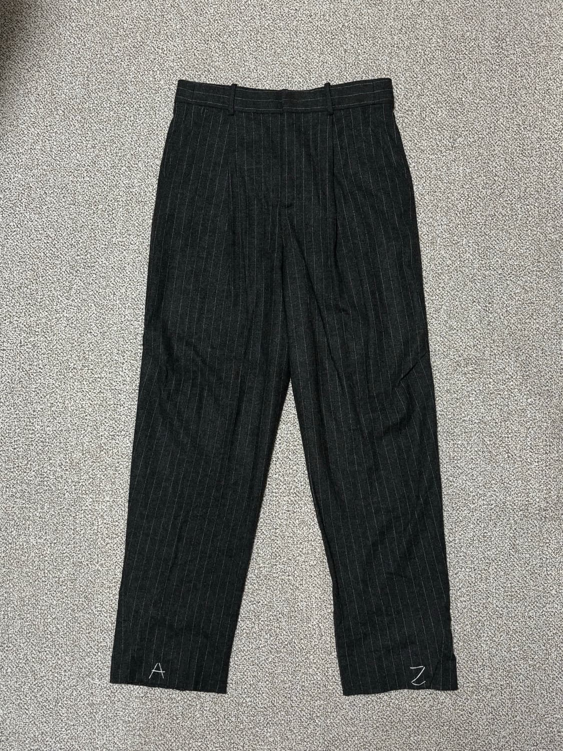 자라 아더에러 스트라이프 트라우저 그레이 s 상품이미지2