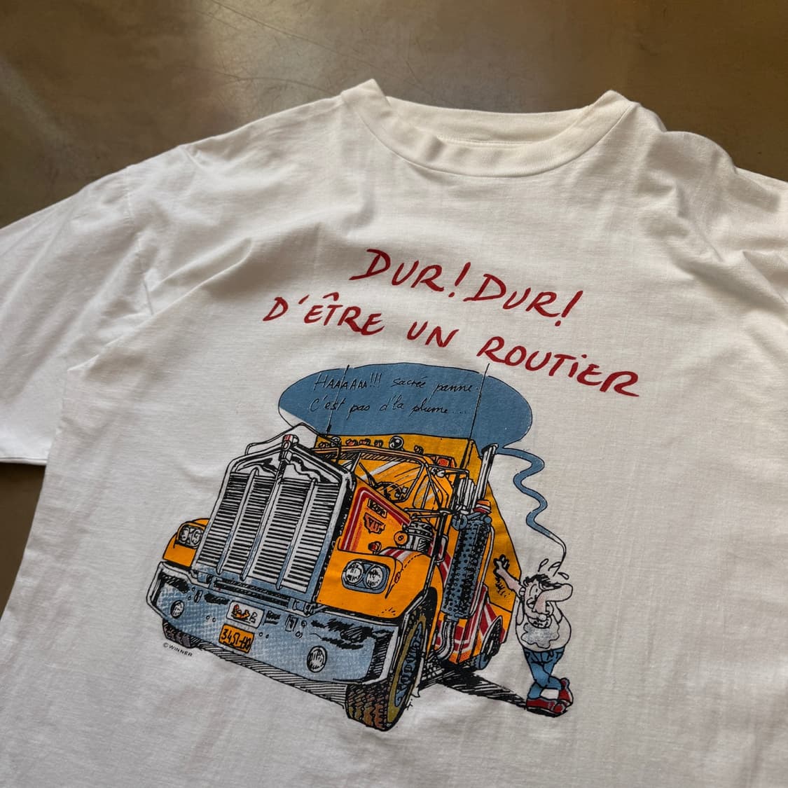 DUR DUR 프랑스 카툰 트럭 기사 티셔츠 상품이미지2