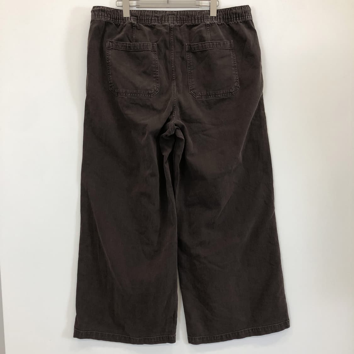 GAP 가먼트 브라운 와이드레그 밴딩팬츠 38-40 인치  상품이미지3