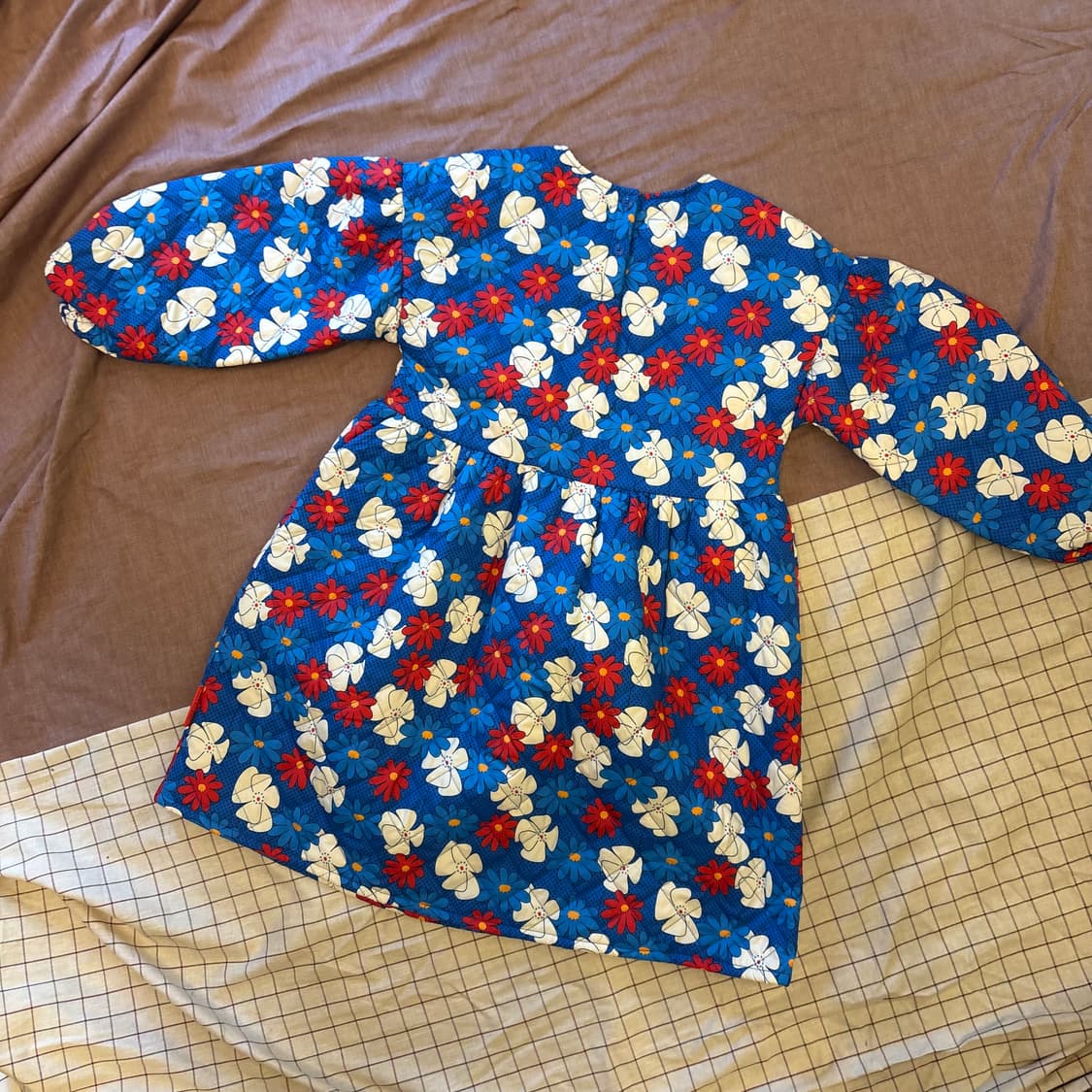 베베드피노 플라워 퀄팅 누빔 원피스 (130)   상품이미지5