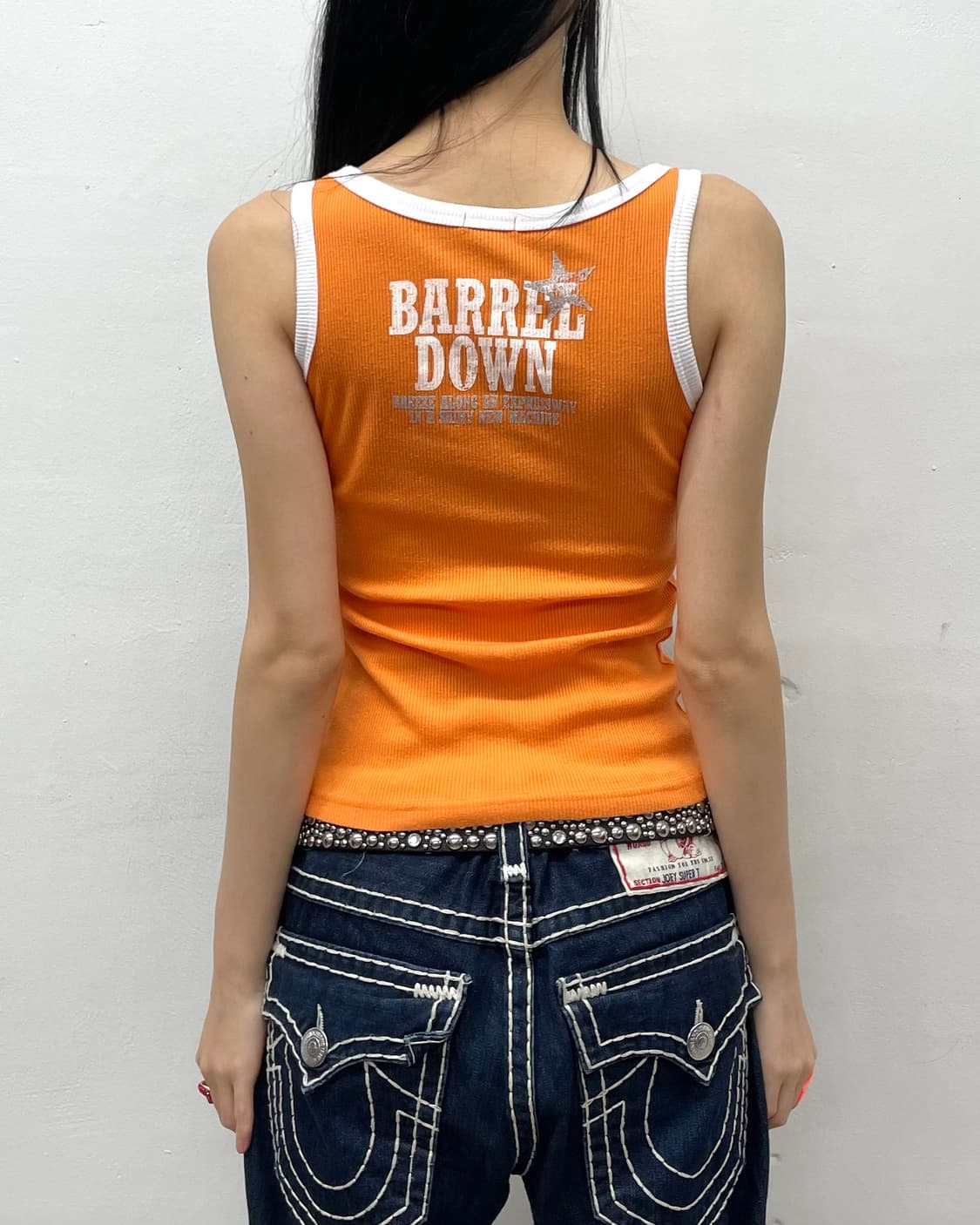Retro Freedom Motorcycle Orange Sleevele 상품이미지3