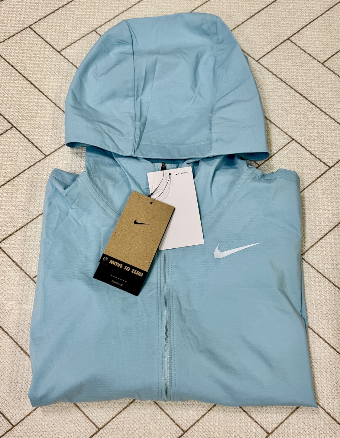 (L)(새상품)나이키 바람막이 임파서블리 러닝 자켓 라이트 블루 상품이미지2