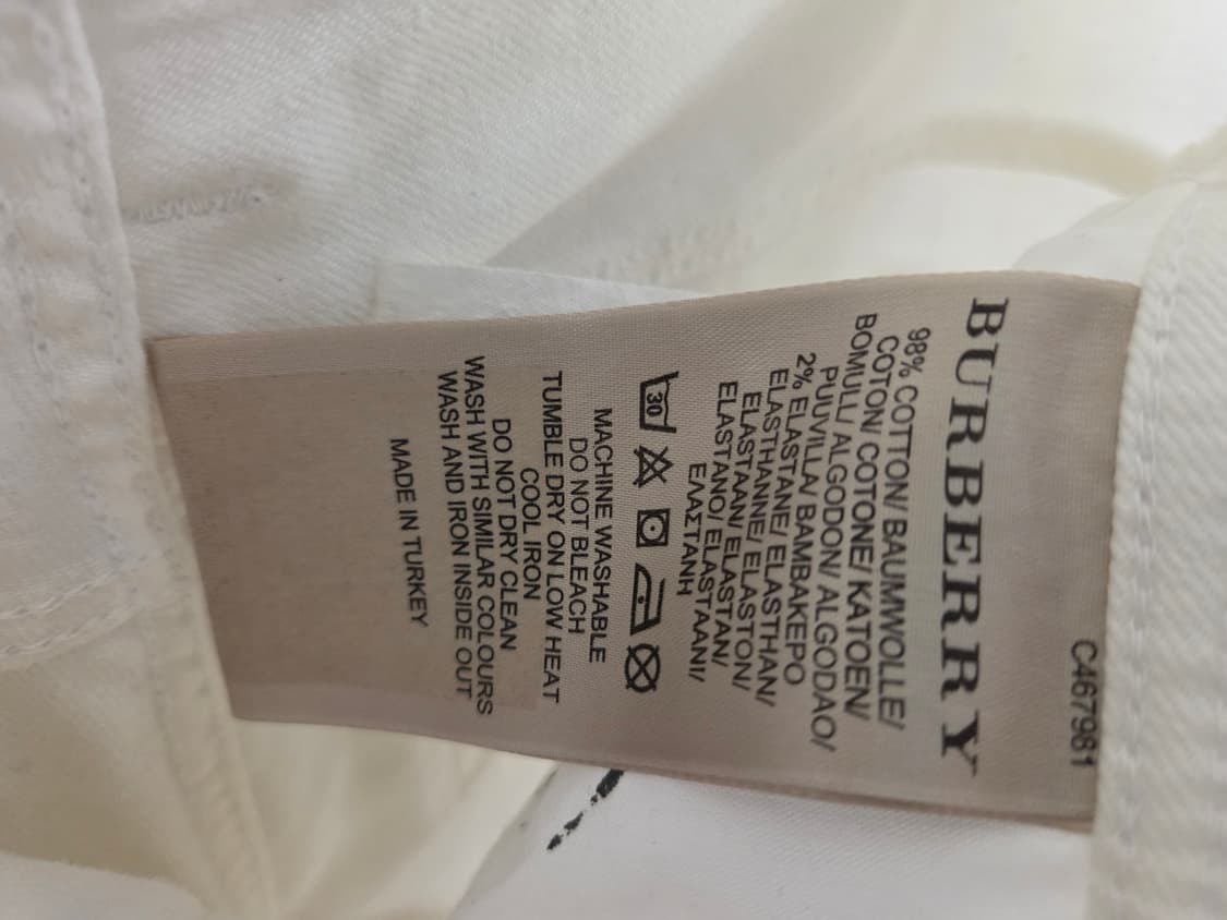 버버리 브릿 스키니진 화이트 상품이미지7