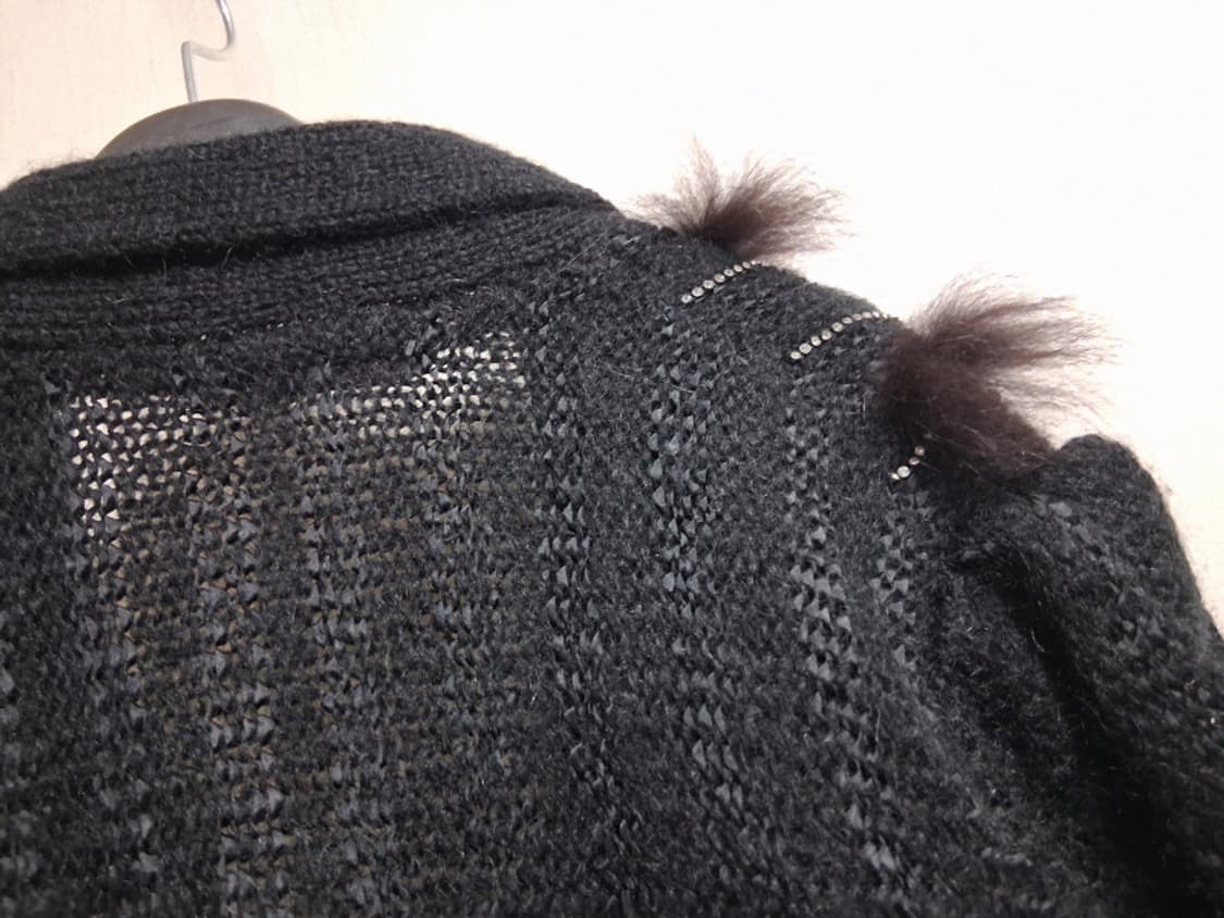 Roman CASTILE 일본구제 검정 모헤야 니트 레트로가오리핏 66 상품이미지6