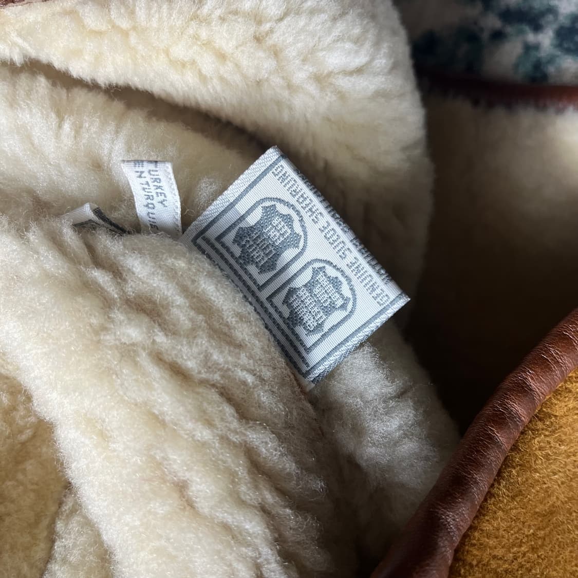 90s Turquie 스웨이드 무스탕 라인 시어링 자켓(M) 상품이미지5