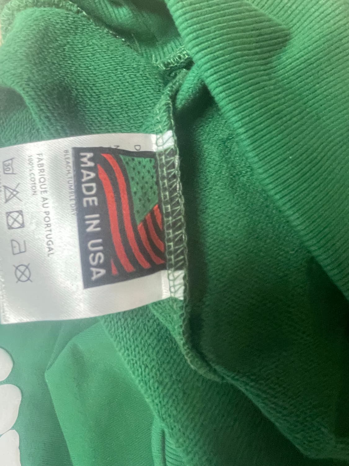 데님티어스 그린 후드티S 상품이미지3