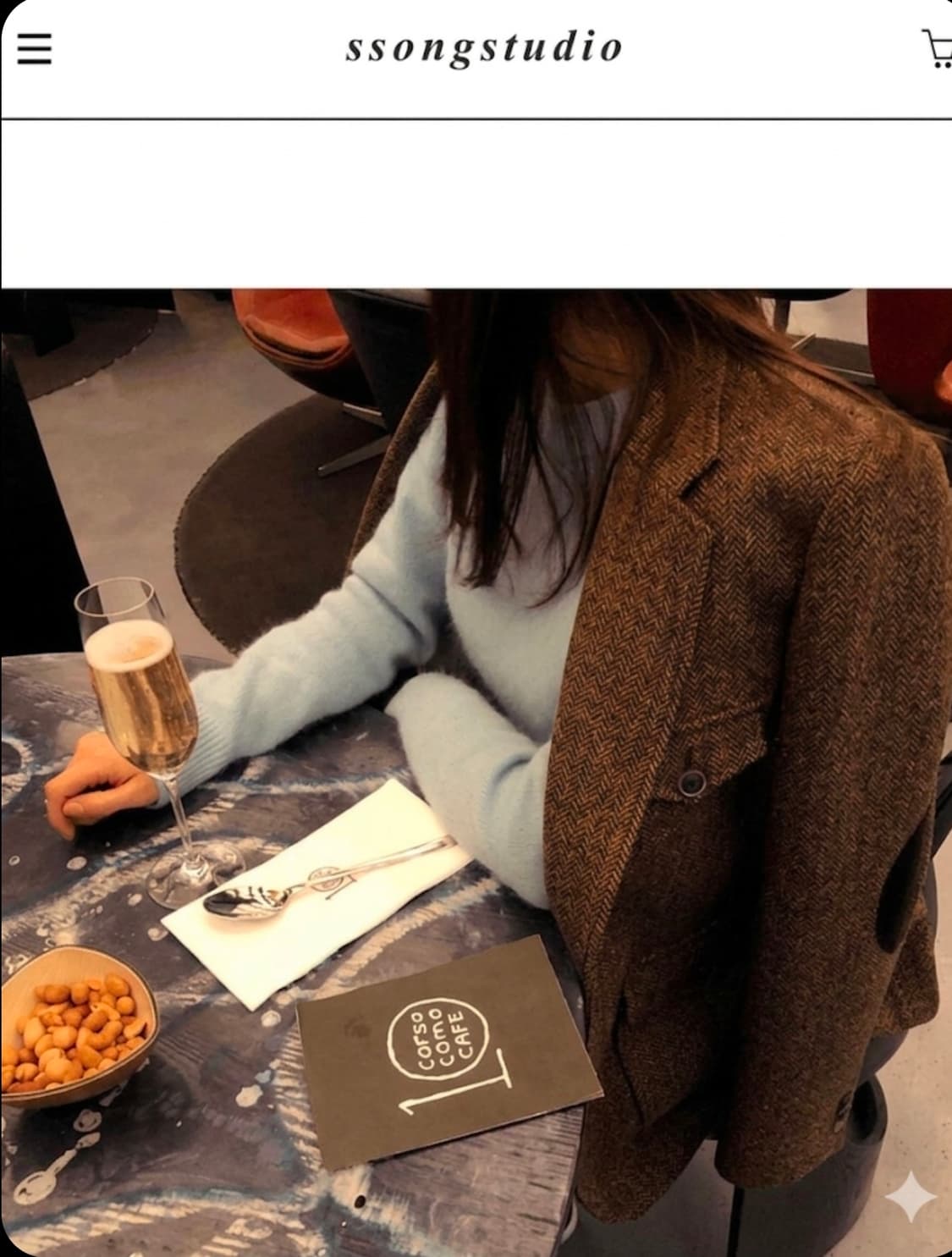 쏭스튜디오 헤링본 울 자켓 상품이미지1