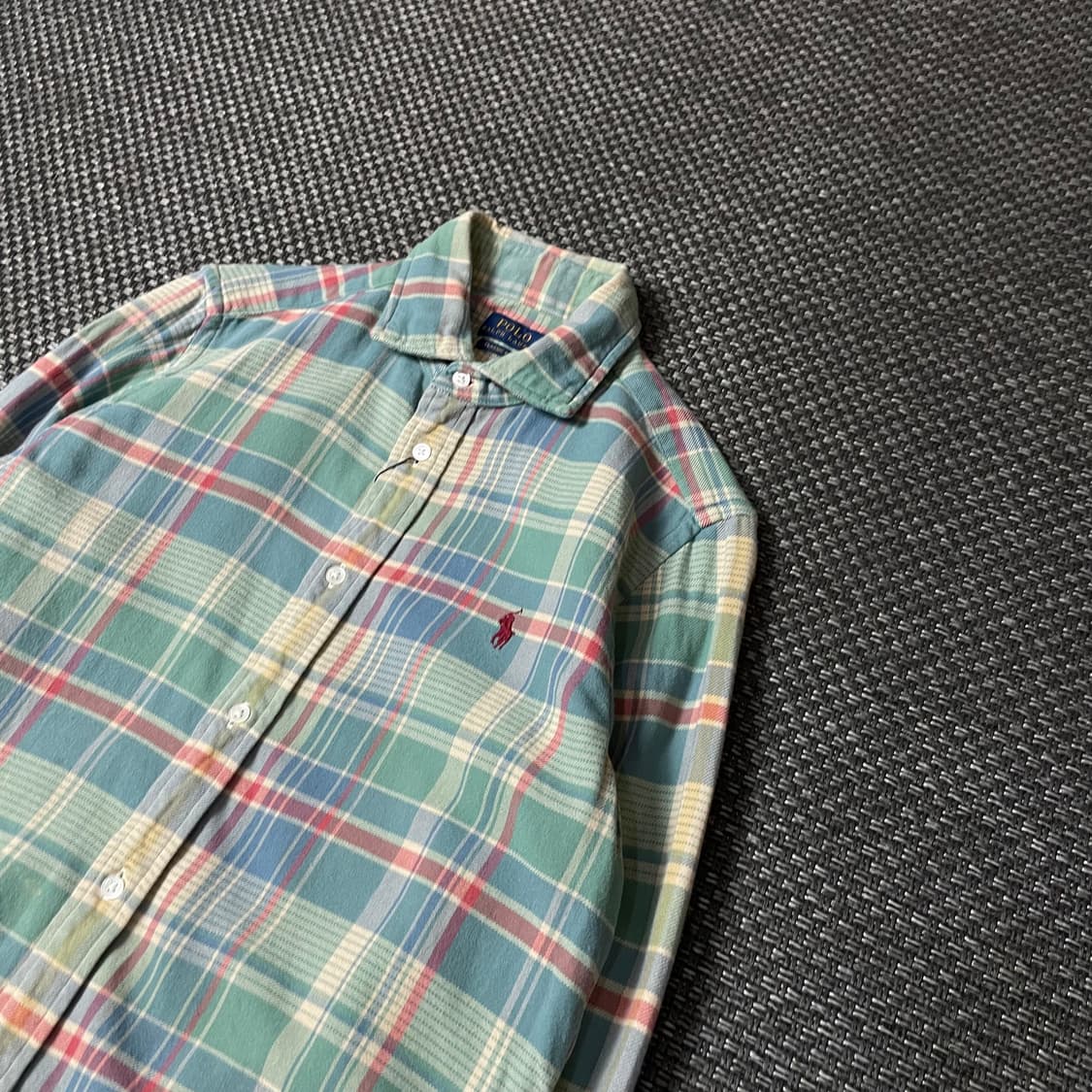 폴로랄프로렌 레드포니 솜사탕 멀티 체크 긴팔 셔츠 클래식핏 M 상품이미지5