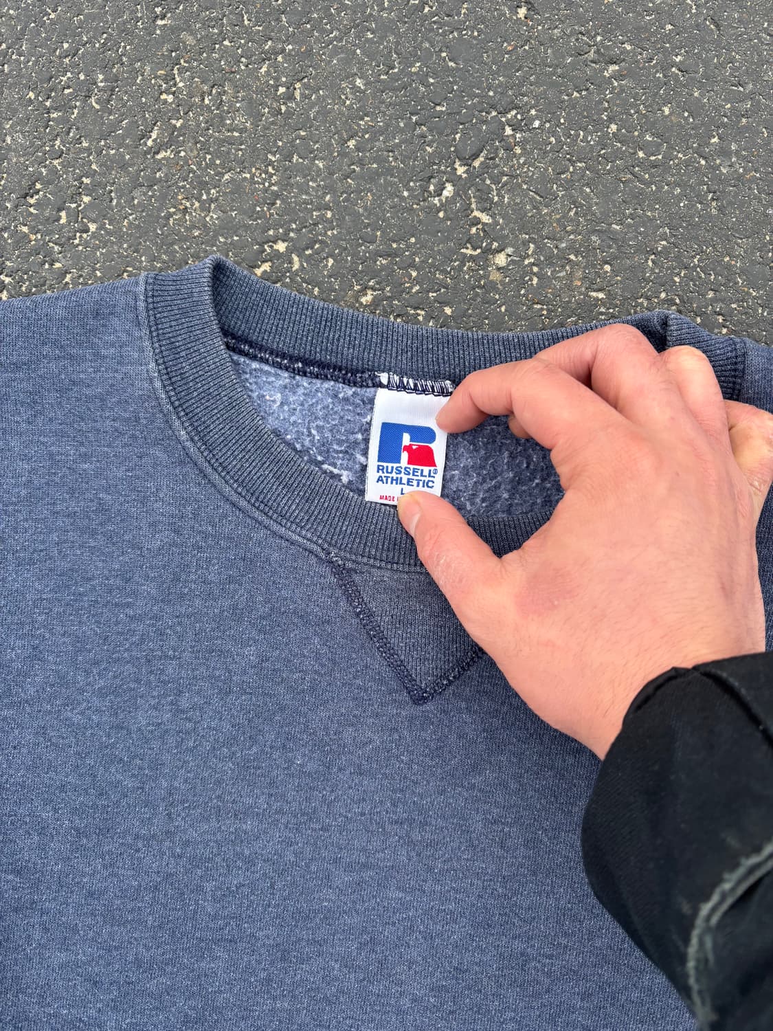 90‘s Russell 러셀 Sweatshirt Blue 상품이미지4