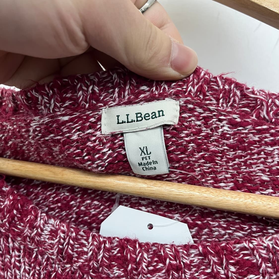 엘엘빈 꽈배기 니트 여XL 상품이미지3