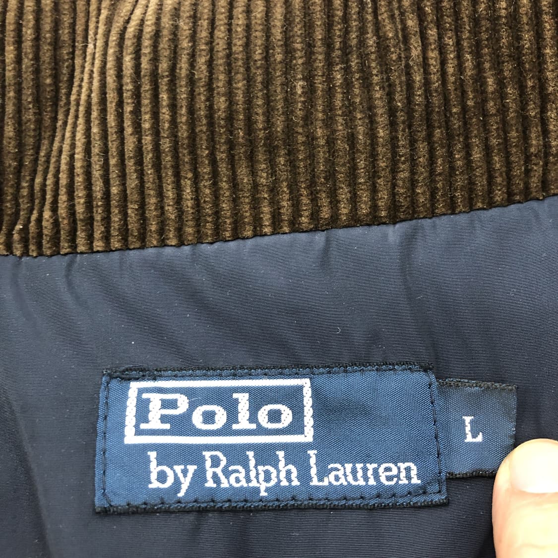 폴로 랄프로렌 레더패치 퀼팅패딩 L 상품이미지7