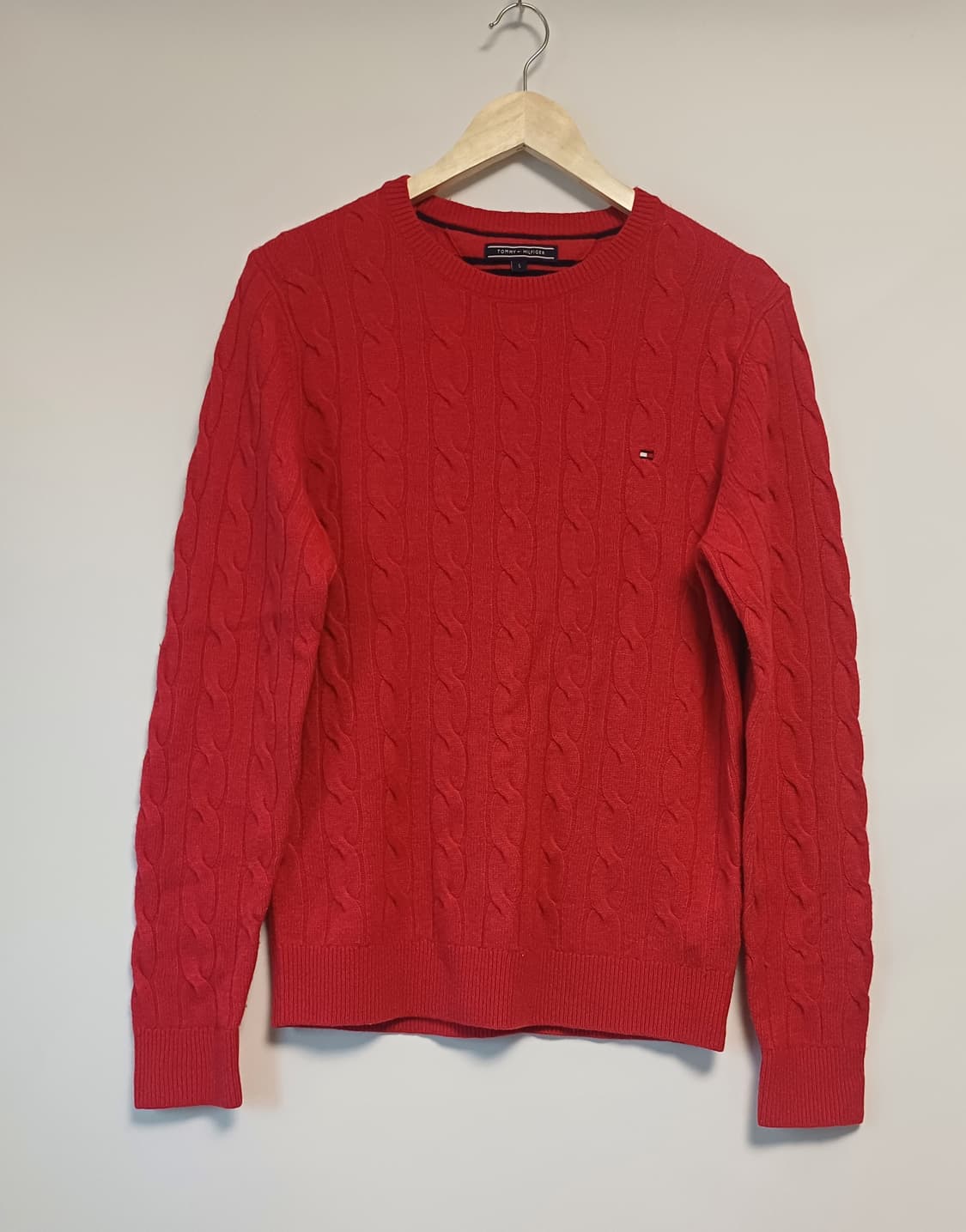 타미힐피거 케이블 니트 / 레드 / S / 정품 상품이미지1