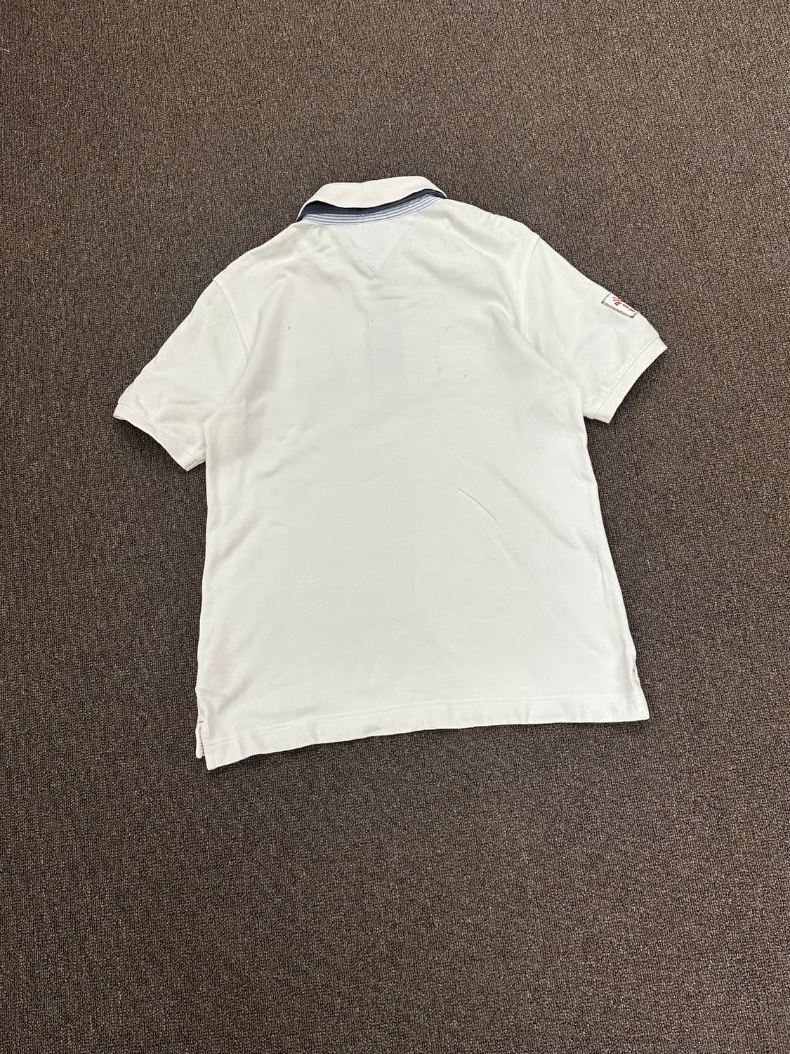 M)타미힐피거 빈티지 로고 완장 카라 반팔 상품이미지7