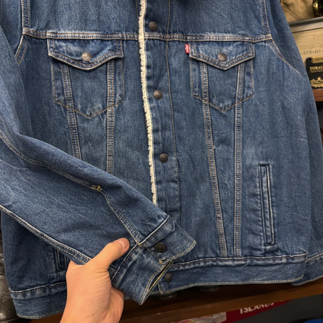 리바이스 쉐르파 타입3 보아라이닝 데님 트러커 자켓 중청 N286 상품이미지4