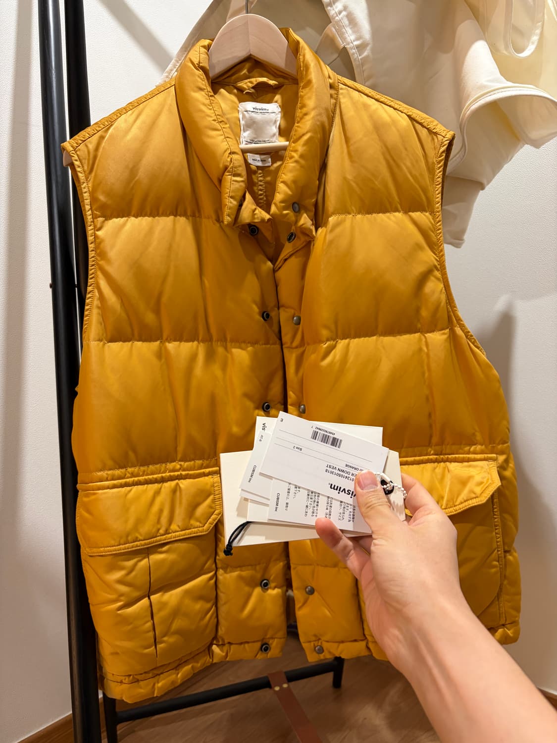 비즈빔 - 24FW 울머ulmer 다운 베스트 사이즈3 오렌지 상품이미지1