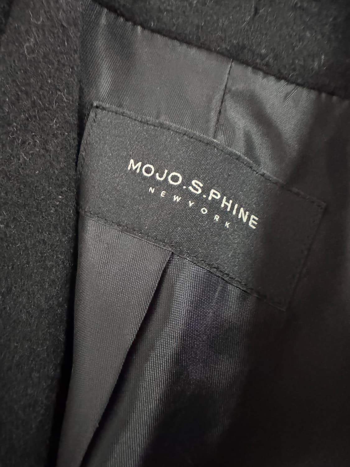 여성 모조에스핀 앙고라 혼용 금장 울 자켓 상품이미지3