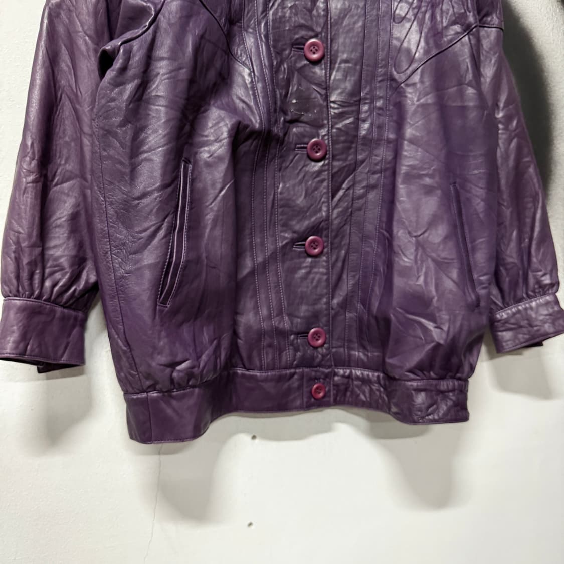 VTG 빈티지 100% 쉽스킨 양가죽 오리엔탈 가죽 자켓 상품이미지4