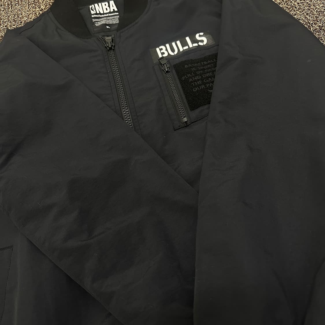 NBA 엔비에이 시카고 불스 코치 바람막이 자켓 블랙 105(XL) 상품이미지4