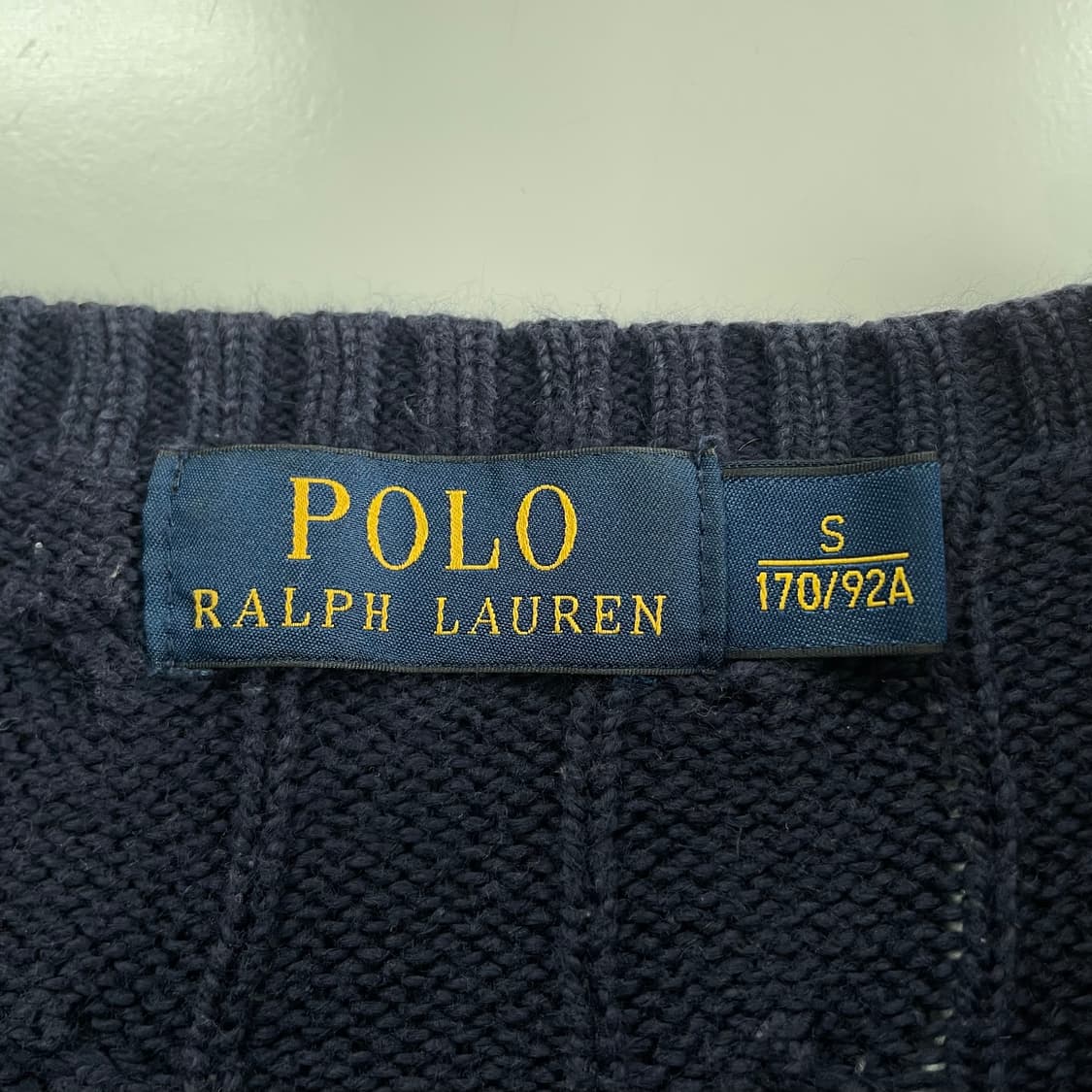 Polo  폴로 랄프로렌 신형 자수 네이비 케이블 니트 상품이미지3