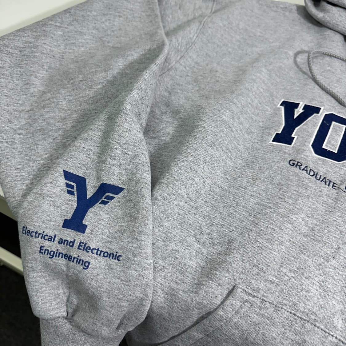 2XL 챔피온 그레이 연세 후드티 상품이미지3