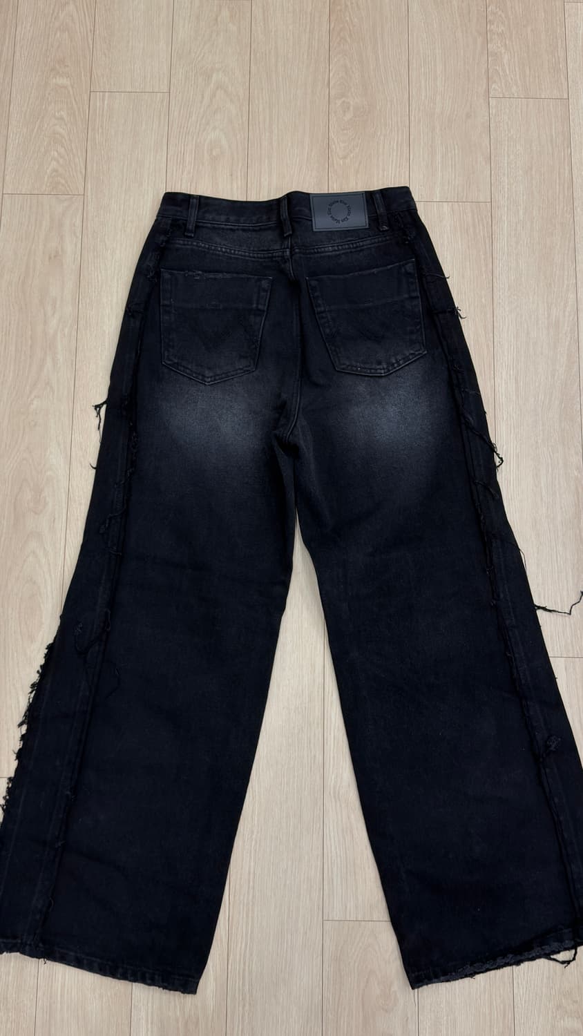 마뗑킴 데미지 워싱 와이드 데님 S사이즈 상품이미지8