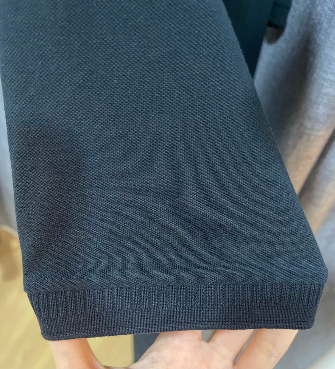 HUGO 휴고/레드 패치 슬림핏 피케 폴로 셔츠 (블랙) 상품이미지7