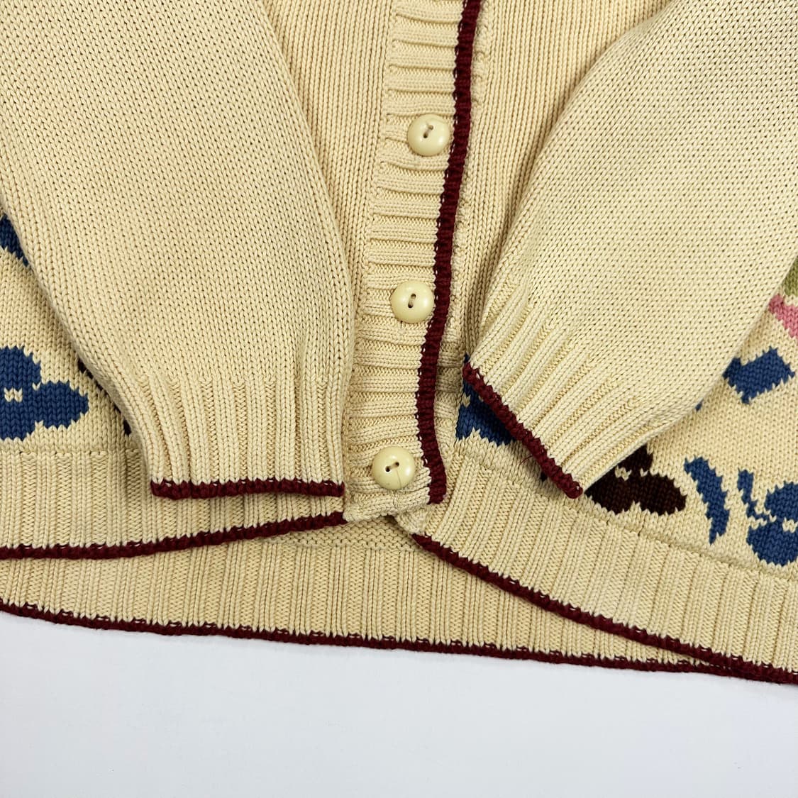 베네통 이태리 플라워 니트 가디건 (L 여성추천) 상품이미지3