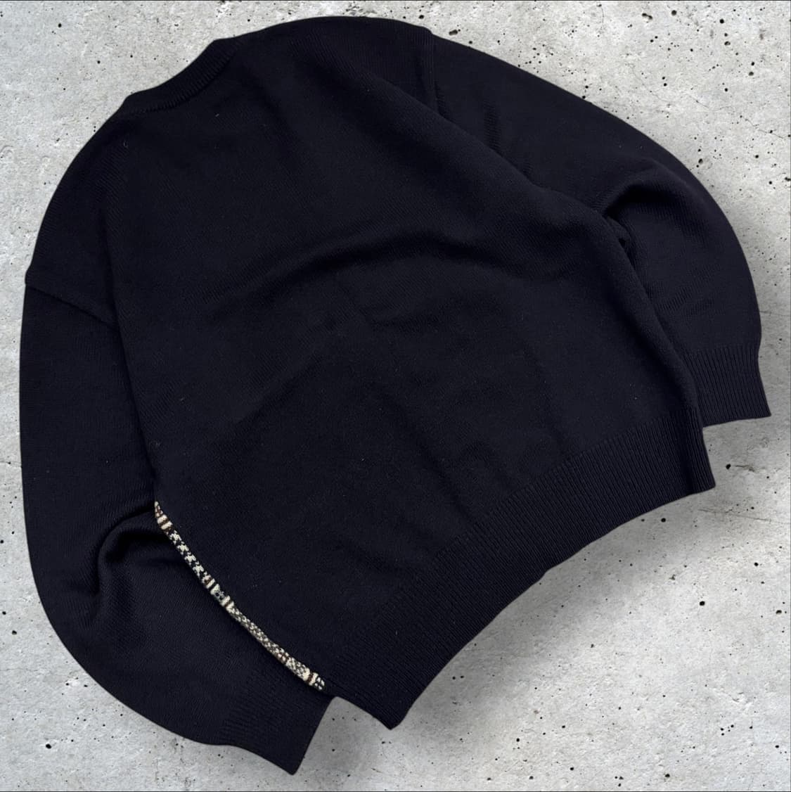 [95] 라코스테 패턴 울 가디건 블랙 C230 상품이미지2