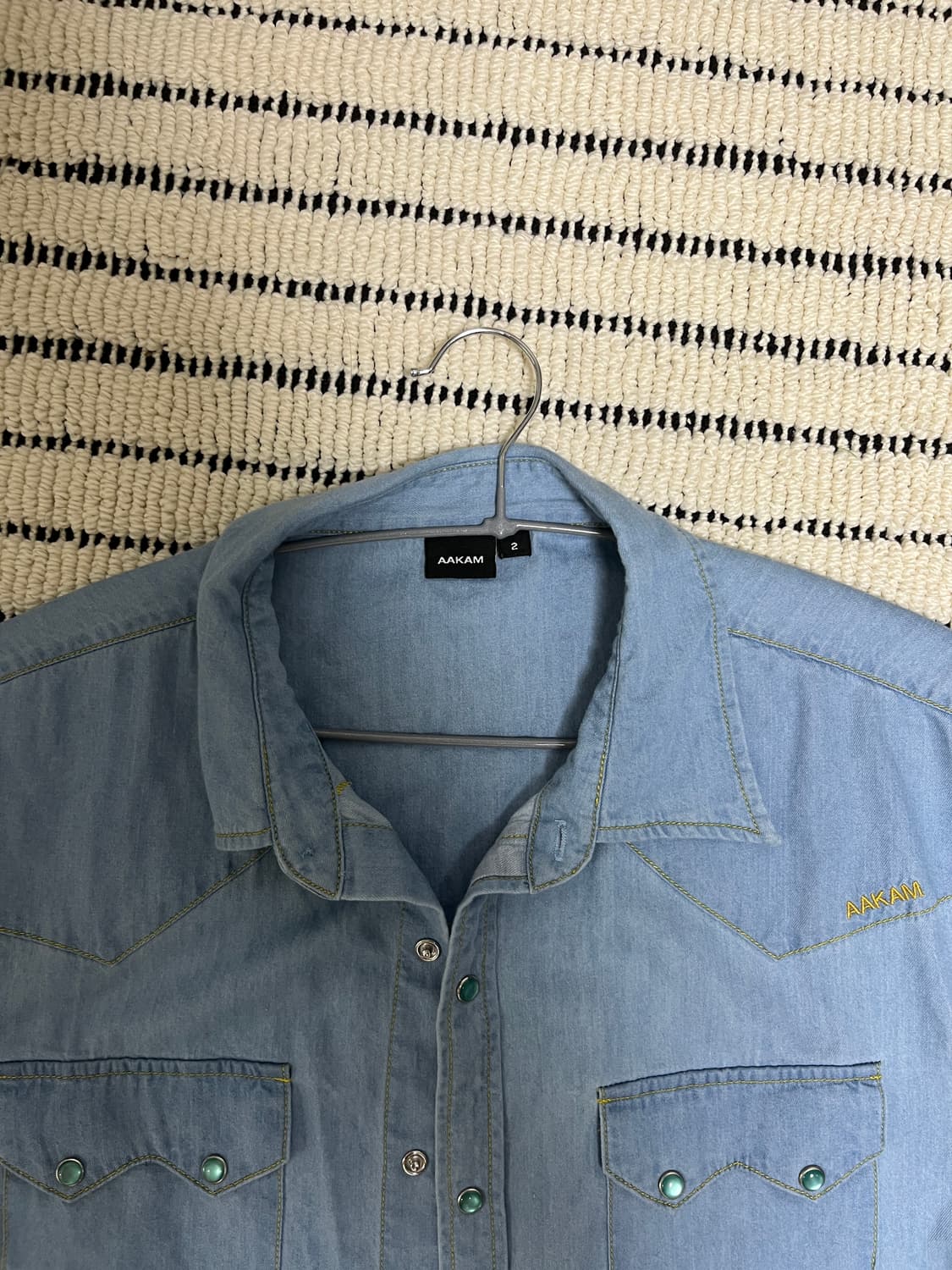 아캄 데님 웨스턴 셔츠 aakam denim western shirts 상품이미지5