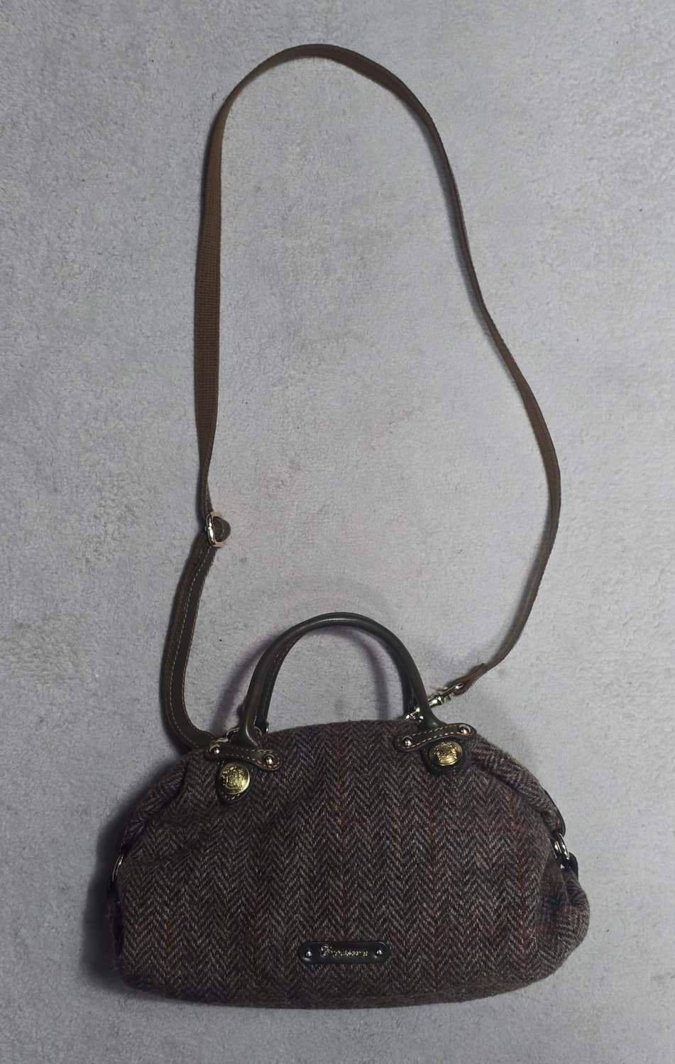 해리스 트위드 울 토트 크로스백 상품이미지4