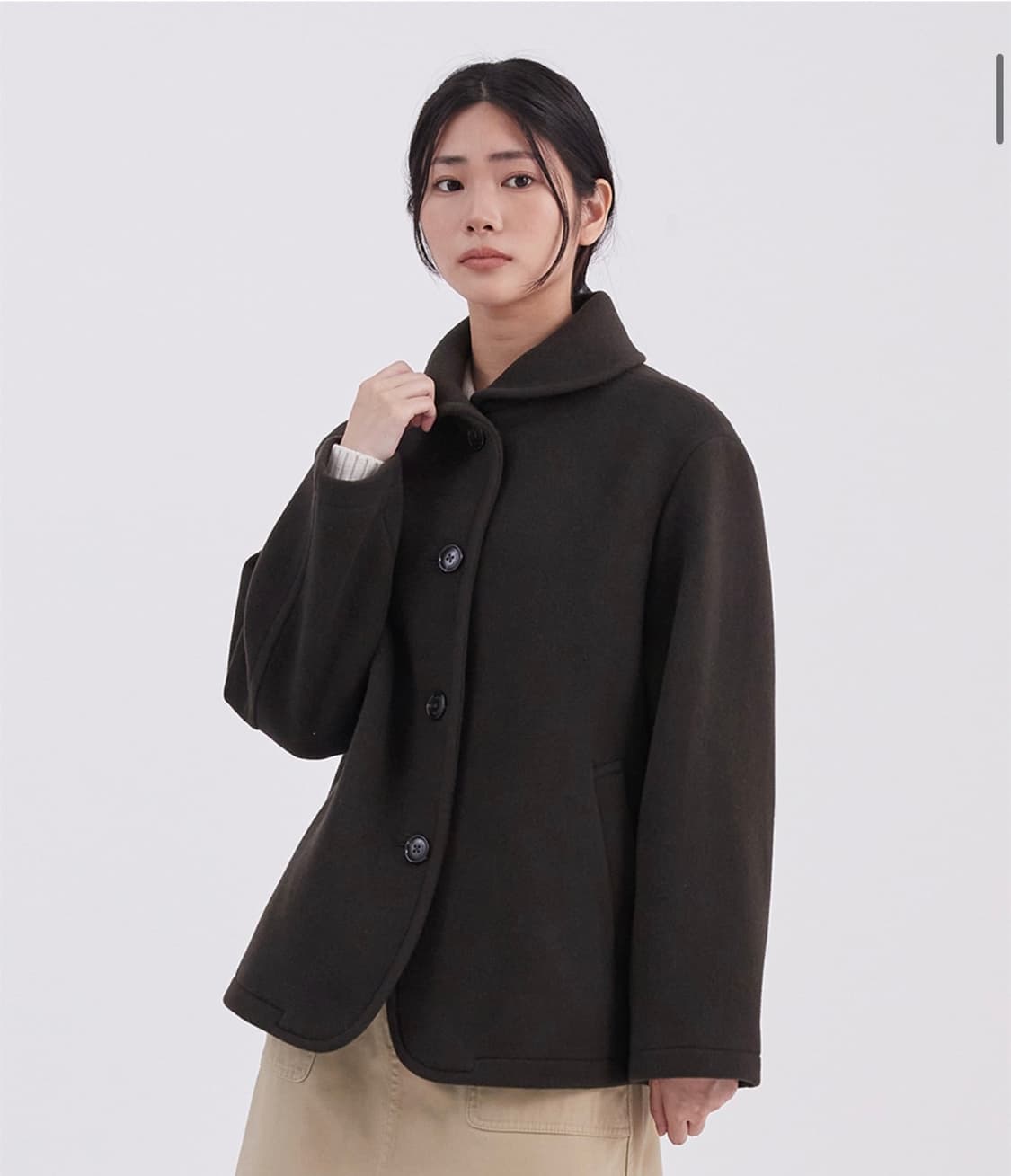 커버낫) 우먼 하프코트 상품이미지2