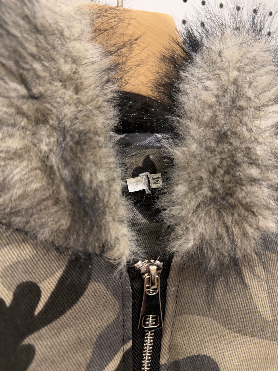 빈티지 카모 퍼 봄버 자켓 U682 상품이미지6