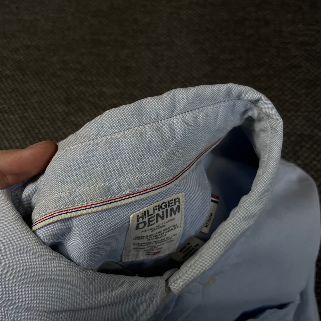 타미힐피거 스카이블루 원포켓 긴팔 셔츠 M 상품이미지5