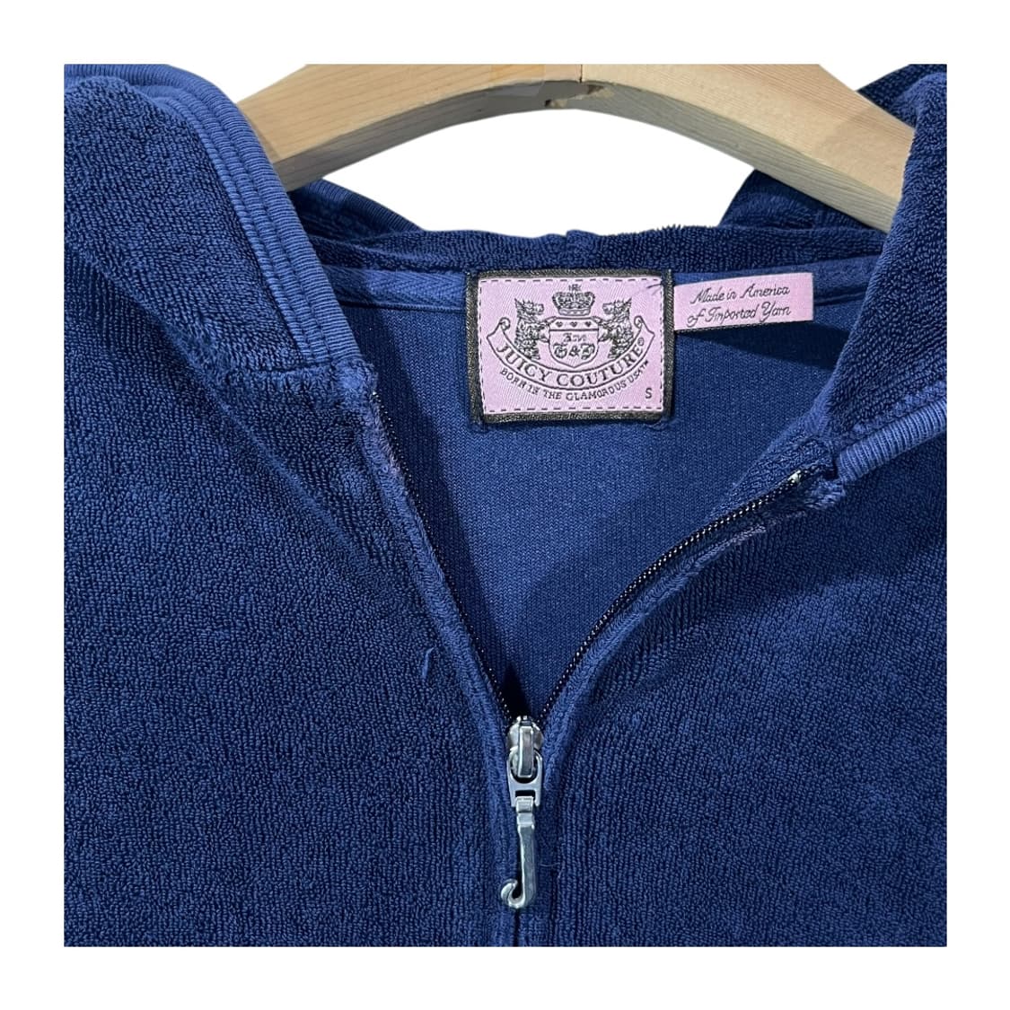 [JUICY COUTURE] 쥬시꾸뛰르 벨벳 레터링 후드집업 상품이미지4