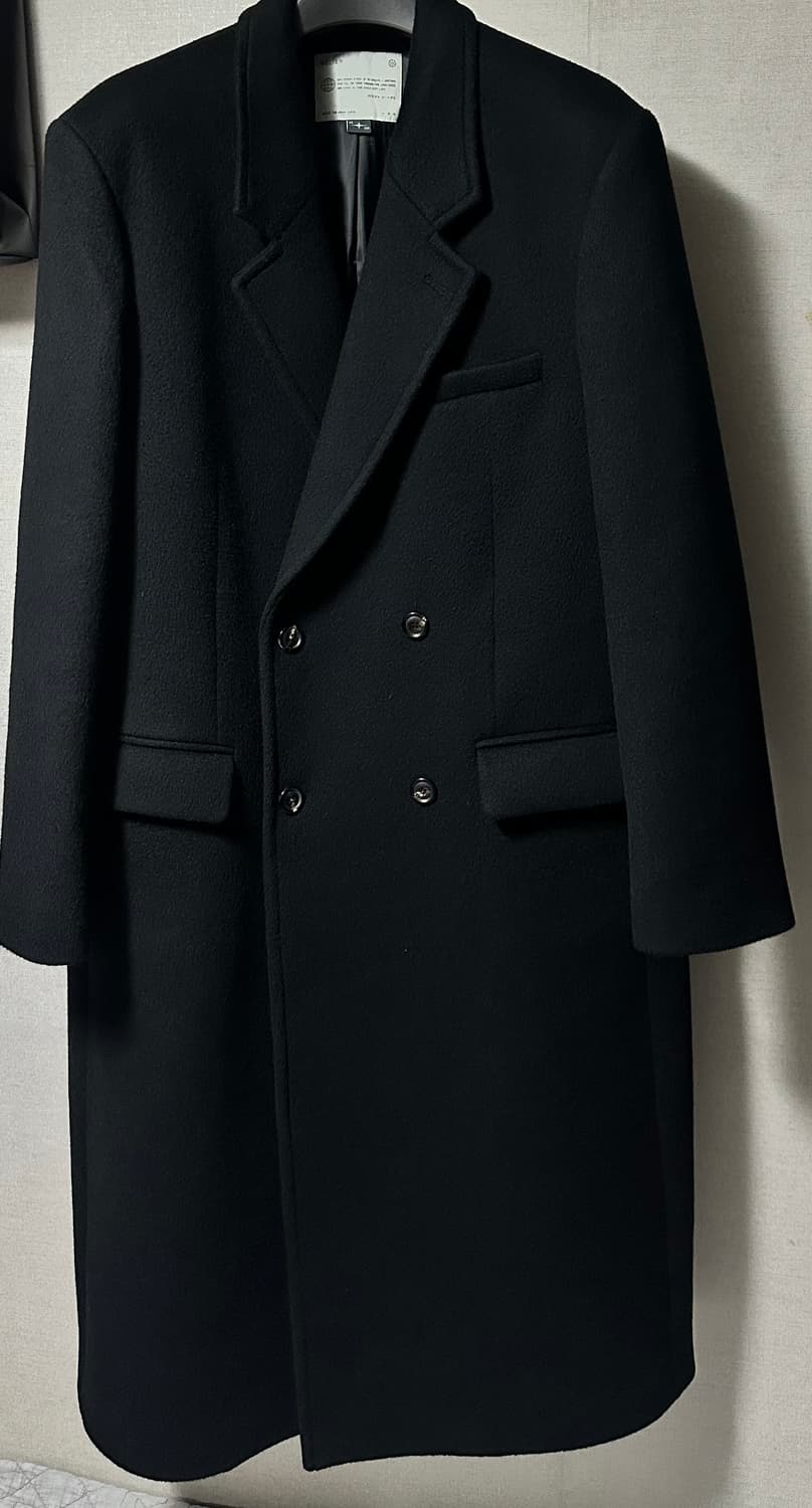 벨리에 / 버티컬 더블코트 솔리드블랙 / 105 상품이미지3