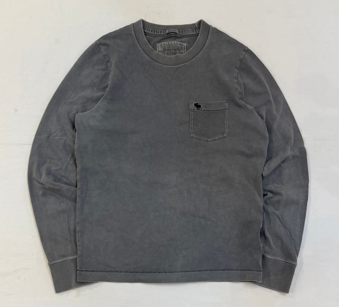 *국내유일* 아베크롬비 피그먼트 순록 롱슬리브 그레이 상품이미지1