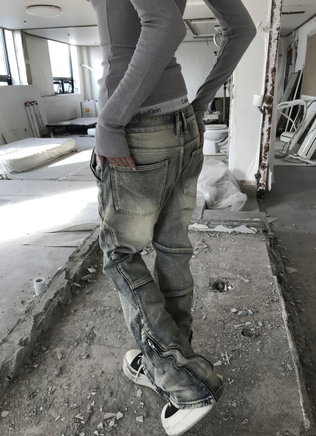 kyoiii GRIND ZIP CARGO PT(BLUE) 상품이미지3